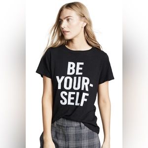 Cinq a Sept black and white Be Yourself t-shirt🖤medium